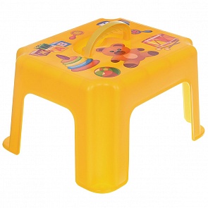 Табурет-подставка, жёлтый (Idea, М 2290_жёлтый)